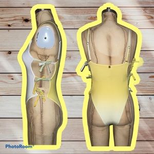 NEW High leg knotted One piece swimsuit